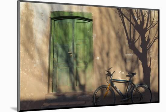 Argentina, Salta, Valles Calchaquies. Shadowed Bike by Green Door-Michele Molinari-Mounted Photographic Print