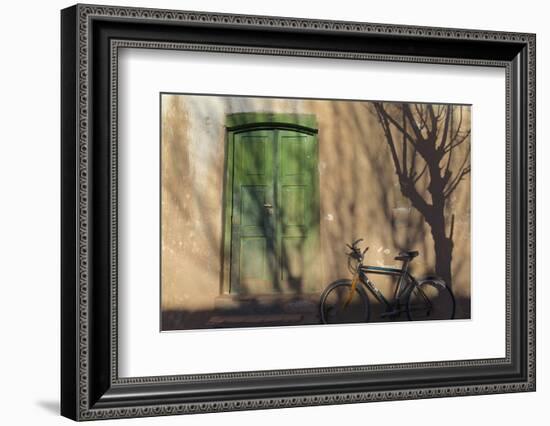 Argentina, Salta, Valles Calchaquies. Shadowed Bike by Green Door-Michele Molinari-Framed Photographic Print