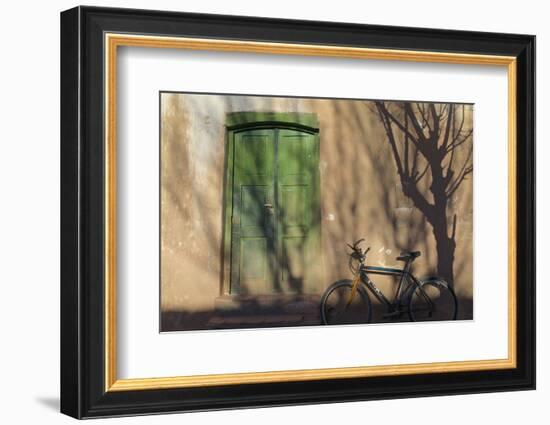 Argentina, Salta, Valles Calchaquies. Shadowed Bike by Green Door-Michele Molinari-Framed Photographic Print