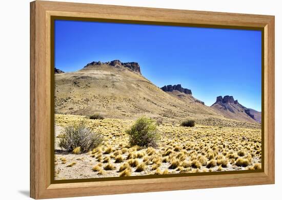 Argentina, Santa Cruz. Alero Charcamata (cave paintings site) and surroundings.-Michele Molinari-Framed Premier Image Canvas