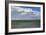 Argentina, Santa Cruz. Puerto Santa Cruz, river Santa Cruz under stormy clouds.-Michele Molinari-Framed Photographic Print