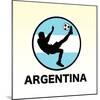 Argentina Soccer-null-Mounted Giclee Print