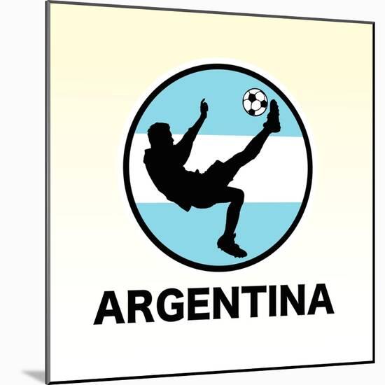 Argentina Soccer-null-Mounted Giclee Print