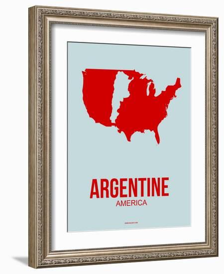 Argentine America Poster 1-NaxArt-Framed Art Print