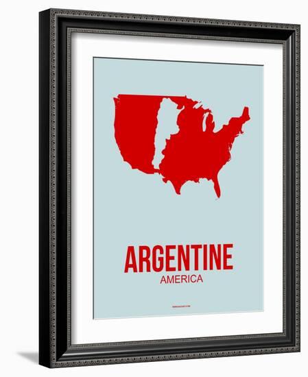 Argentine America Poster 1-NaxArt-Framed Art Print