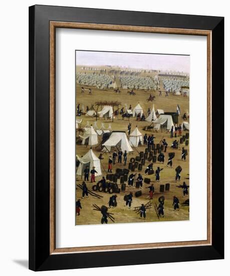 Argentine Camp During War Against Paraguay-Candido Lopez-Framed Giclee Print