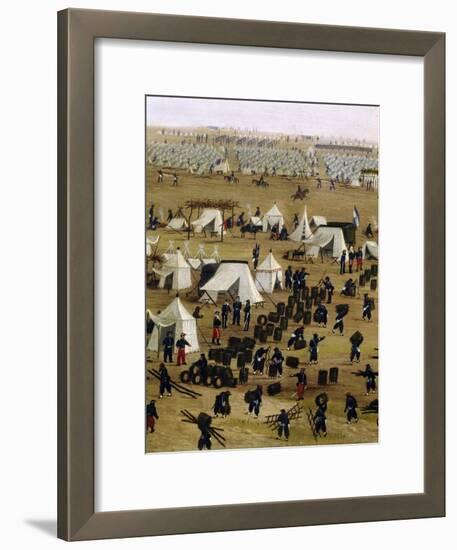 Argentine Camp During War Against Paraguay-Candido Lopez-Framed Giclee Print