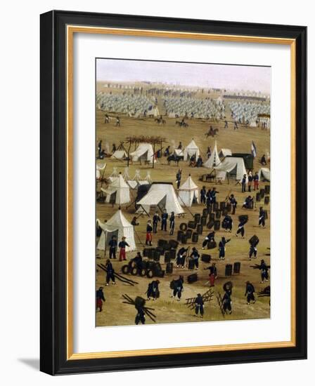 Argentine Camp During War Against Paraguay-Candido Lopez-Framed Giclee Print