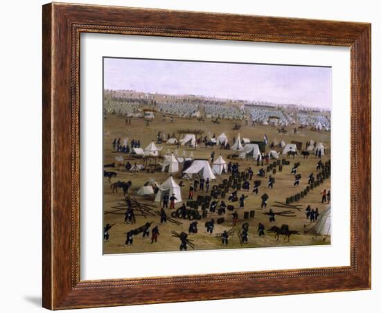 Argentine Camp During War Against Paraguay-Candido Lopez-Framed Giclee Print