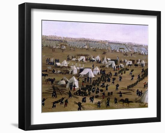 Argentine Camp During War Against Paraguay-Candido Lopez-Framed Giclee Print