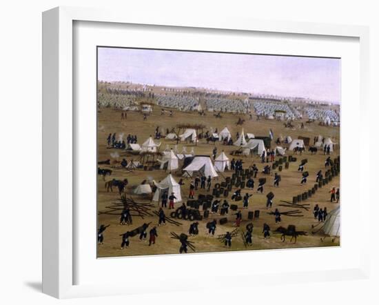 Argentine Camp During War Against Paraguay-Candido Lopez-Framed Giclee Print