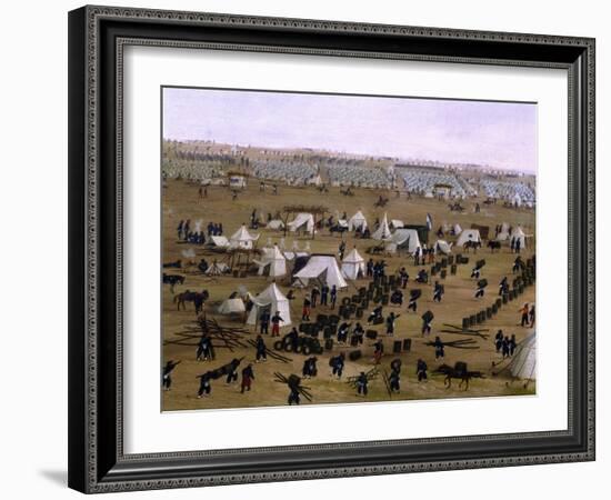 Argentine Camp During War Against Paraguay-Candido Lopez-Framed Giclee Print