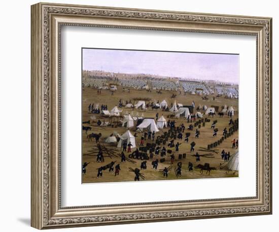 Argentine Camp During War Against Paraguay-Candido Lopez-Framed Giclee Print