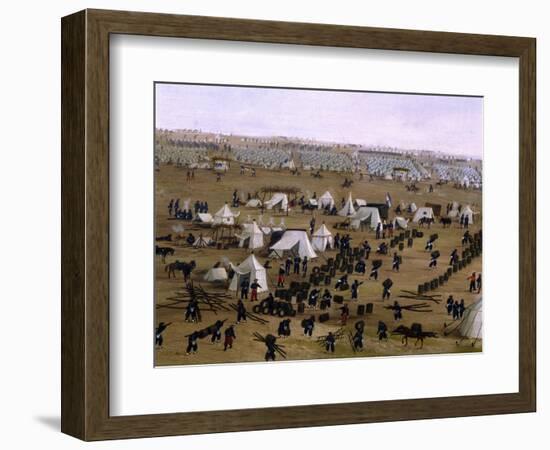 Argentine Camp During War Against Paraguay-Candido Lopez-Framed Giclee Print