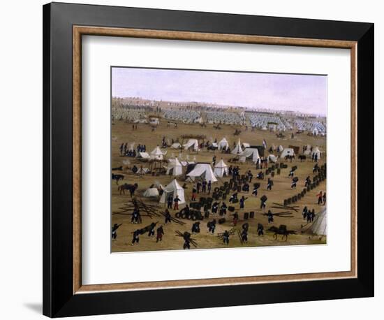 Argentine Camp During War Against Paraguay-Candido Lopez-Framed Giclee Print