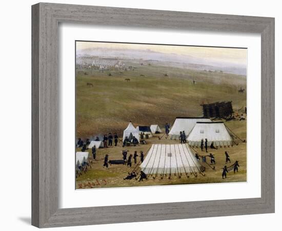 Argentine Camp During War Against Paraguay-Candido Lopez-Framed Giclee Print