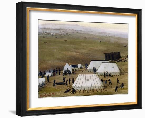 Argentine Camp During War Against Paraguay-Candido Lopez-Framed Giclee Print