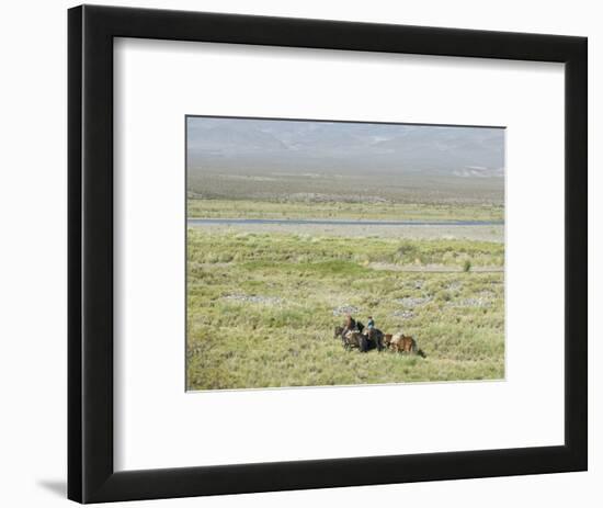 Argentine Cowboys in the Pampas, Near Malargue, Argentina, South America-McCoy Aaron-Framed Photographic Print