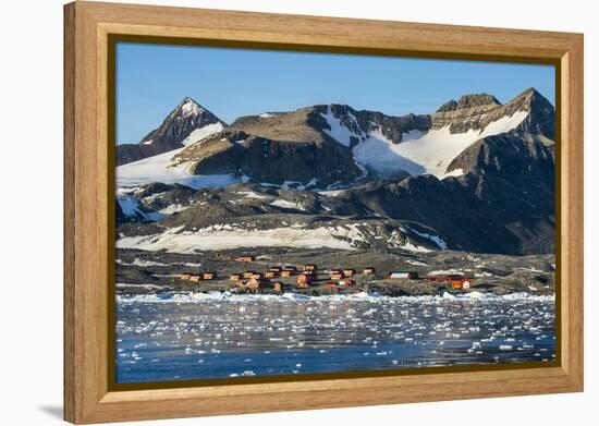 Argentinian Antarctic settlement, Esperanza Base, Hope Bay, Antarctica, Polar Regions-Michael Runkel-Framed Premier Image Canvas