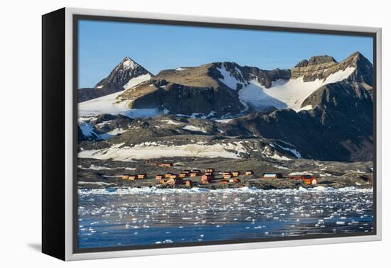 Argentinian Antarctic settlement, Esperanza Base, Hope Bay, Antarctica, Polar Regions-Michael Runkel-Framed Premier Image Canvas