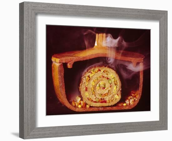 Argentinian Matambre, a Slice of Beef Rolled with Vegetables and Chilies-John Dominis-Framed Photographic Print