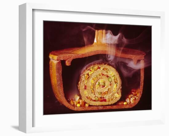 Argentinian Matambre, a Slice of Beef Rolled with Vegetables and Chilies-John Dominis-Framed Photographic Print