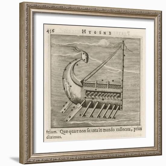 Argo Named after the Vessel Which Carried Jason and the Argonauts to Steal the Golden Fleece-Gaius Julius Hyginus-Framed Art Print