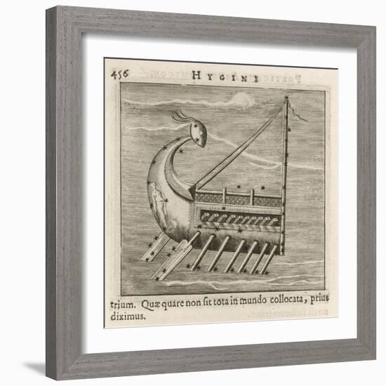 Argo Named after the Vessel Which Carried Jason and the Argonauts to Steal the Golden Fleece-Gaius Julius Hyginus-Framed Art Print