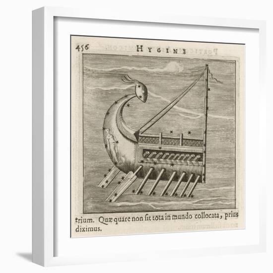 Argo Named after the Vessel Which Carried Jason and the Argonauts to Steal the Golden Fleece-Gaius Julius Hyginus-Framed Art Print