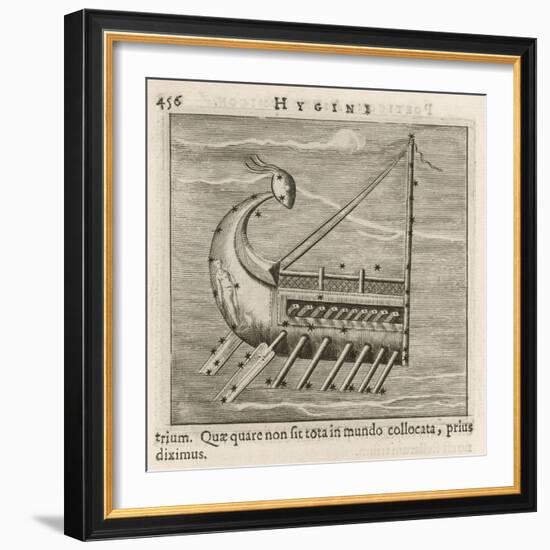 Argo Named after the Vessel Which Carried Jason and the Argonauts to Steal the Golden Fleece-Gaius Julius Hyginus-Framed Art Print