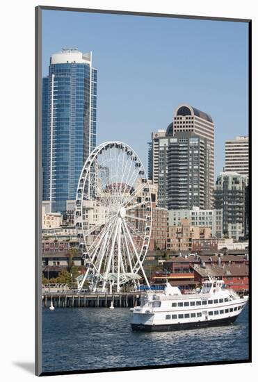 Argosy Harbor Cruise boat returns to Pier 55, Seattle, Washington, USA-Trish Drury-Mounted Photographic Print