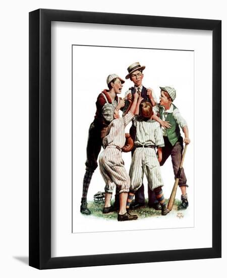 "Arguing the Call,"August 30, 1930-Alan Foster-Framed Premium Giclee Print
