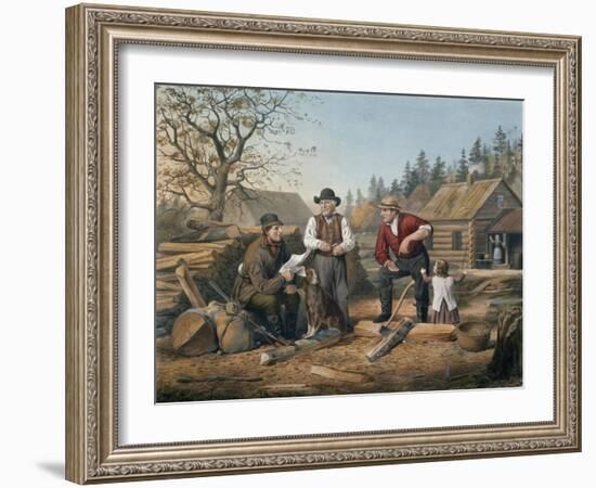 Arguing the Point, Engraved by Nathaniel Currier (1813-88) 1855-Arthur Fitzwilliam Tait-Framed Giclee Print