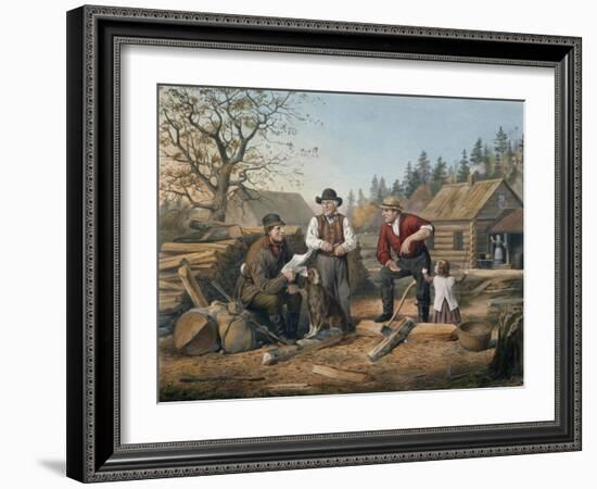 Arguing the Point, Engraved by Nathaniel Currier (1813-88) 1855-Arthur Fitzwilliam Tait-Framed Giclee Print