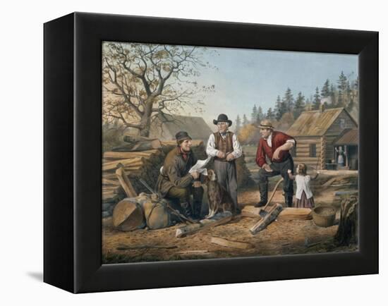 Arguing the Point, Engraved by Nathaniel Currier (1813-88) 1855-Arthur Fitzwilliam Tait-Framed Premier Image Canvas