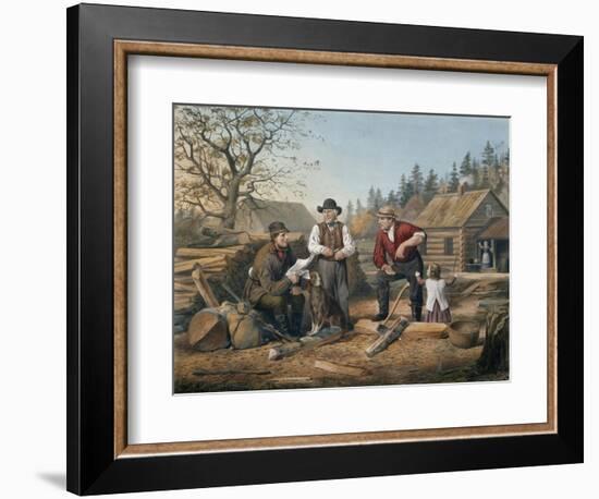 Arguing the Point, Engraved by Nathaniel Currier (1813-88) 1855-Arthur Fitzwilliam Tait-Framed Giclee Print