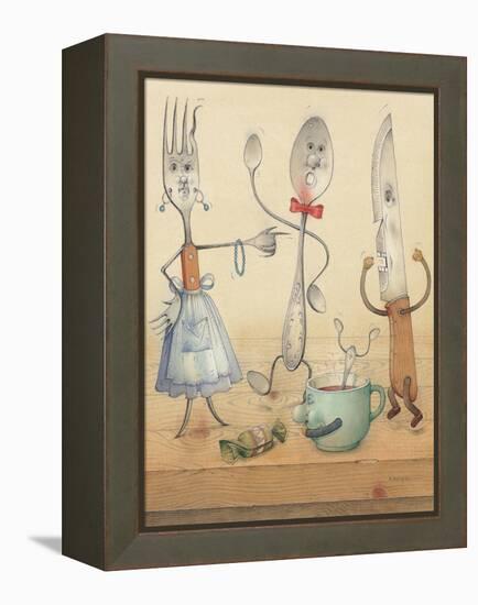 Argument, 2003-Kestutis Kasparavicius-Framed Premier Image Canvas