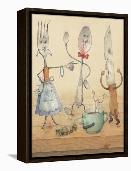 Argument, 2003-Kestutis Kasparavicius-Framed Premier Image Canvas