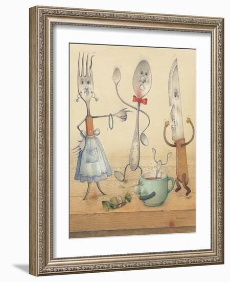 Argument, 2003-Kestutis Kasparavicius-Framed Giclee Print