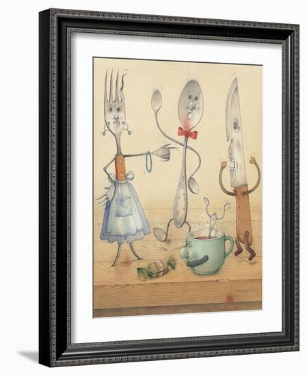 Argument, 2003-Kestutis Kasparavicius-Framed Giclee Print