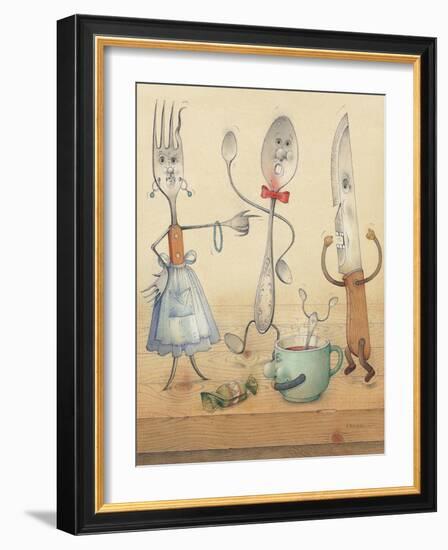 Argument, 2003-Kestutis Kasparavicius-Framed Giclee Print