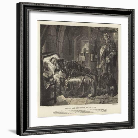 Argyle's Last Sleep before His Execution-Edward Matthew Ward-Framed Giclee Print