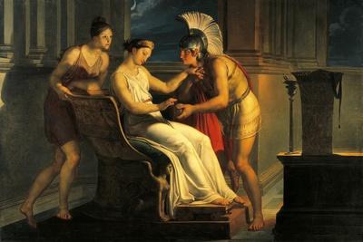 Ariadne Giving Some Thread to Theseus to Leave Labyrinth' Giclee Print -  Pelagio Palagi | Art.com