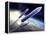 Ariane 5 Launch of Envisat, Artwork-David Ducros-Framed Premier Image Canvas