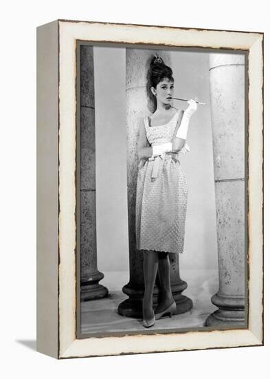 Ariane Love in the Afternoon Avec Audrey Hepburn 1957-null-Framed Stretched Canvas