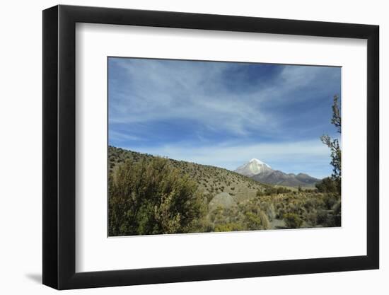 Arid Altiplano landscape, Sajama National Park, Bolivia-Anthony Asael-Framed Photographic Print