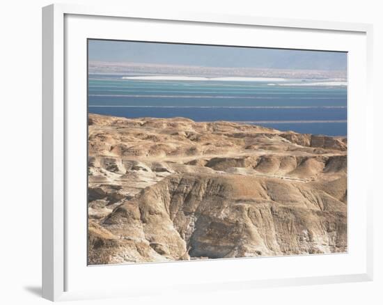 Arid Shoreline and Dead Sea. Middle East, Israel-Merrill Images-Framed Photographic Print