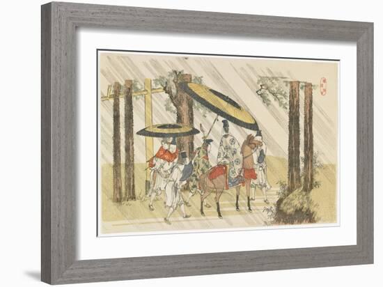 Arido Shi Shrine, 1801-1804-Katsushika Hokusai-Framed Giclee Print