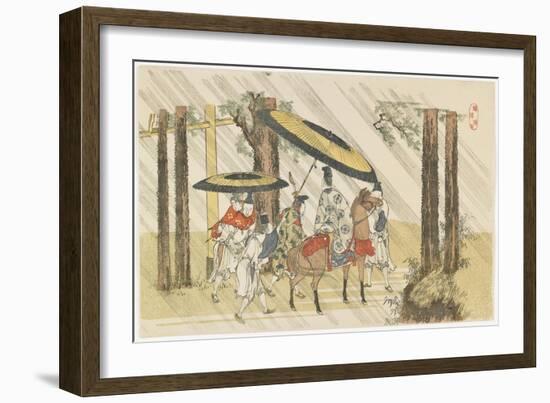 Arido Shi Shrine, 1801-1804-Katsushika Hokusai-Framed Giclee Print