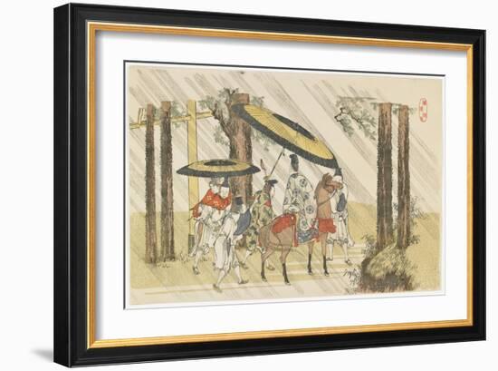 Arido Shi Shrine, 1801-1804-Katsushika Hokusai-Framed Giclee Print